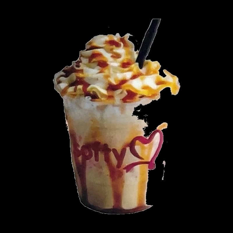 Café glacé, chantilly et caramel
